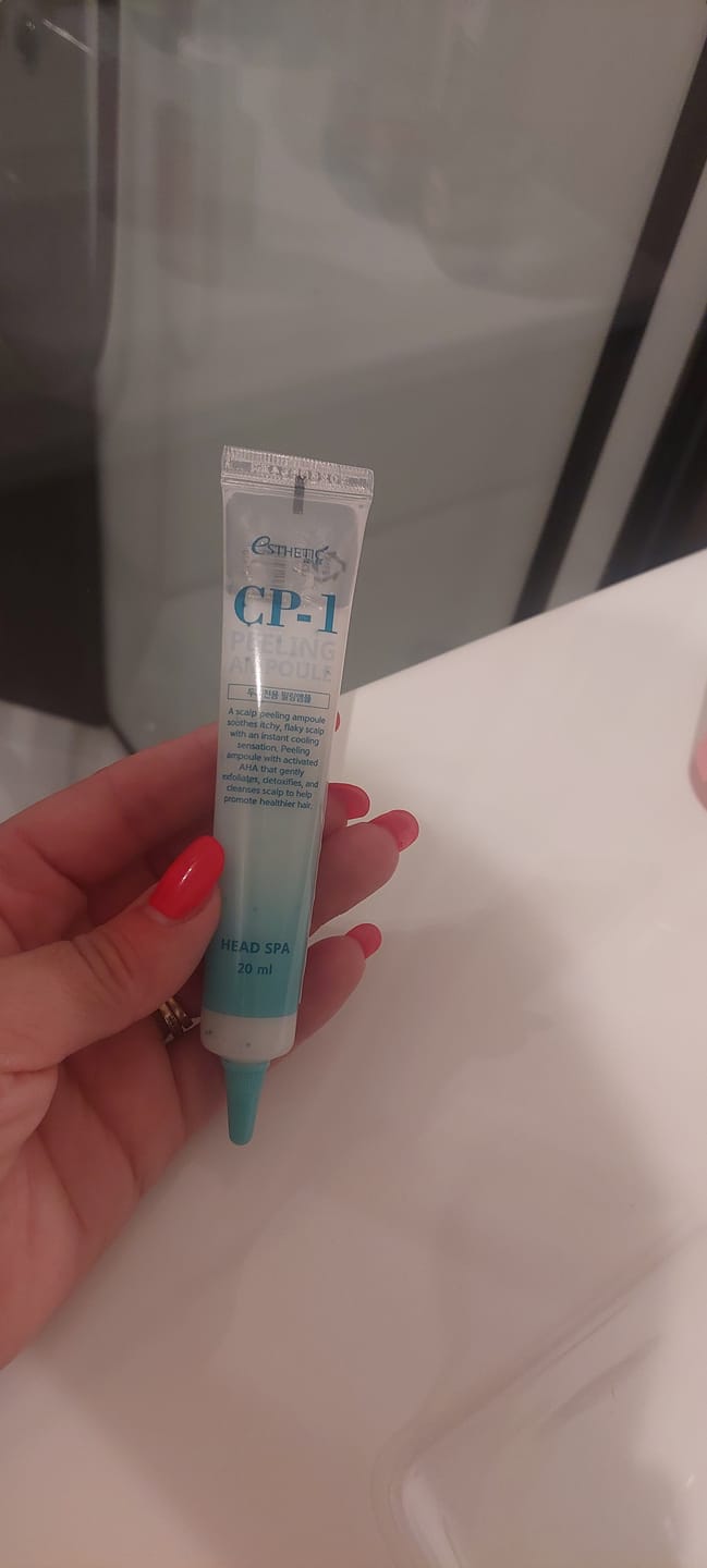 Customer photo review of Atvēsinošs skābju pīlings galvas ādai CP-1 Peeling Ampoule