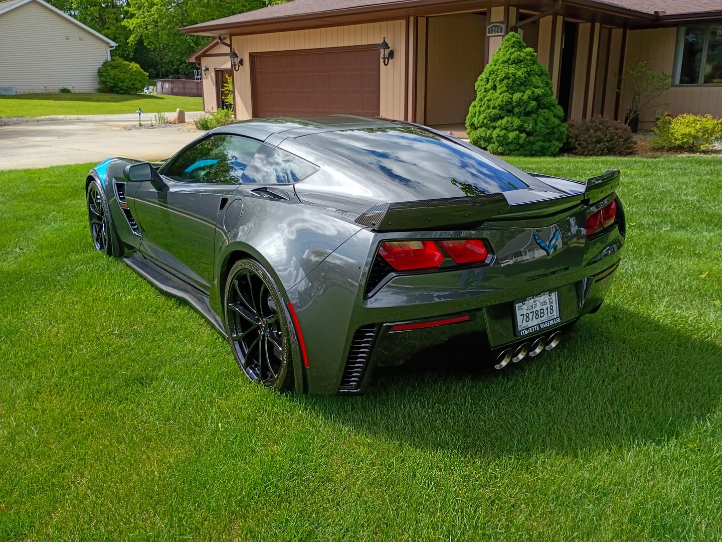 Customer photo review of Corvette C7 Extended Front & Rear Splash Guards
