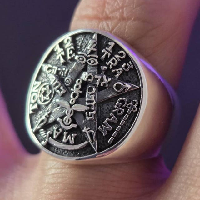 Customer photo review of 925 Sterling Silver Tetragrammaton Yahweh Ring