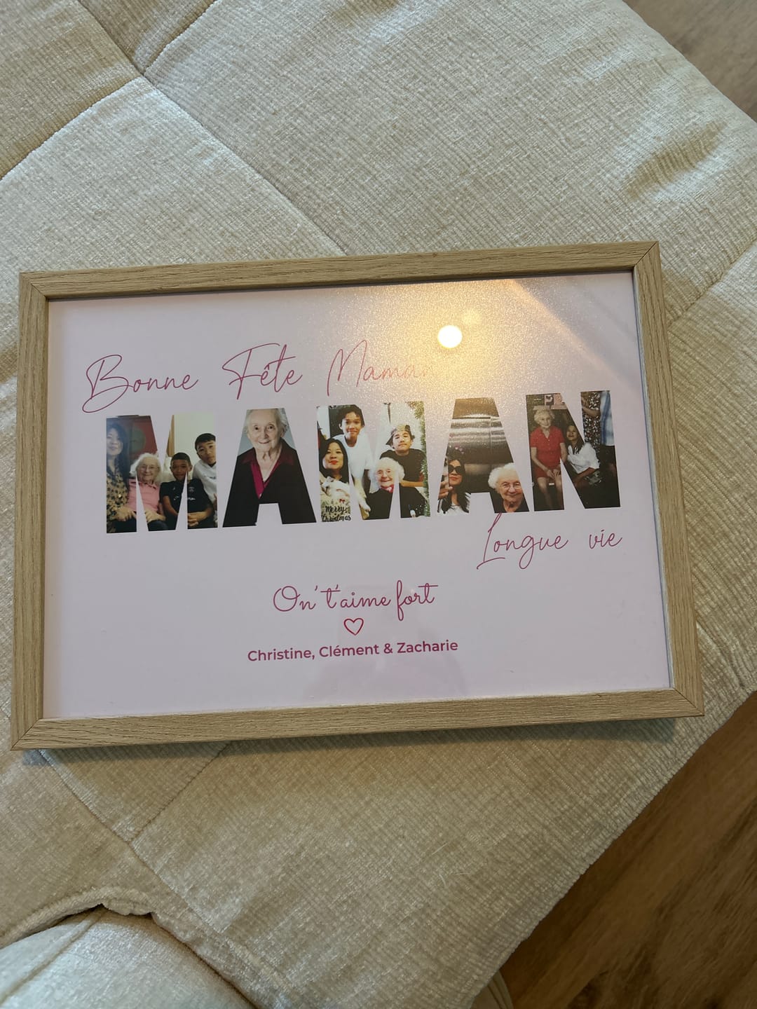 Customer photo review of Bonne fête Maman - Affiche Personnalisée