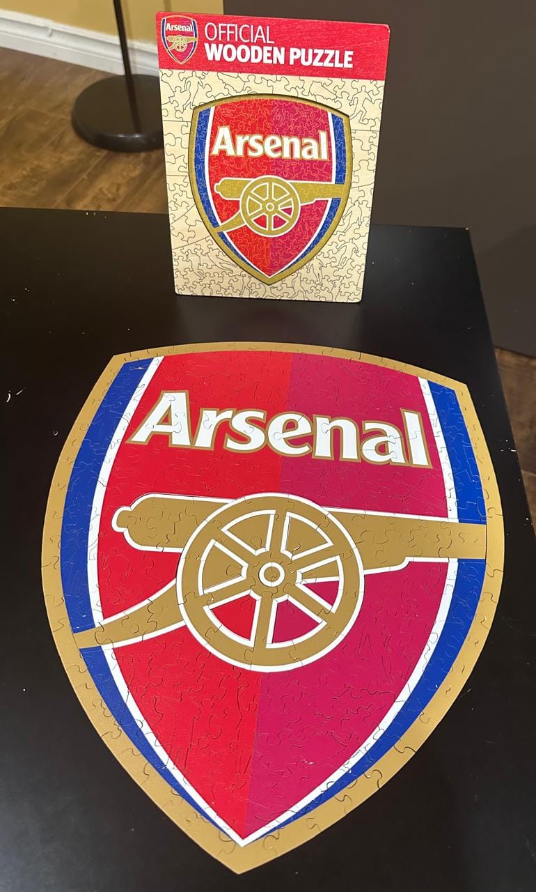 Customer photo review of Arsenal FC® Logo - Wooden Puzzle