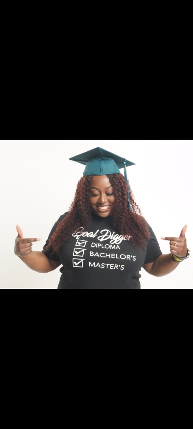 Customer photo review of Goal Digger Master's tee