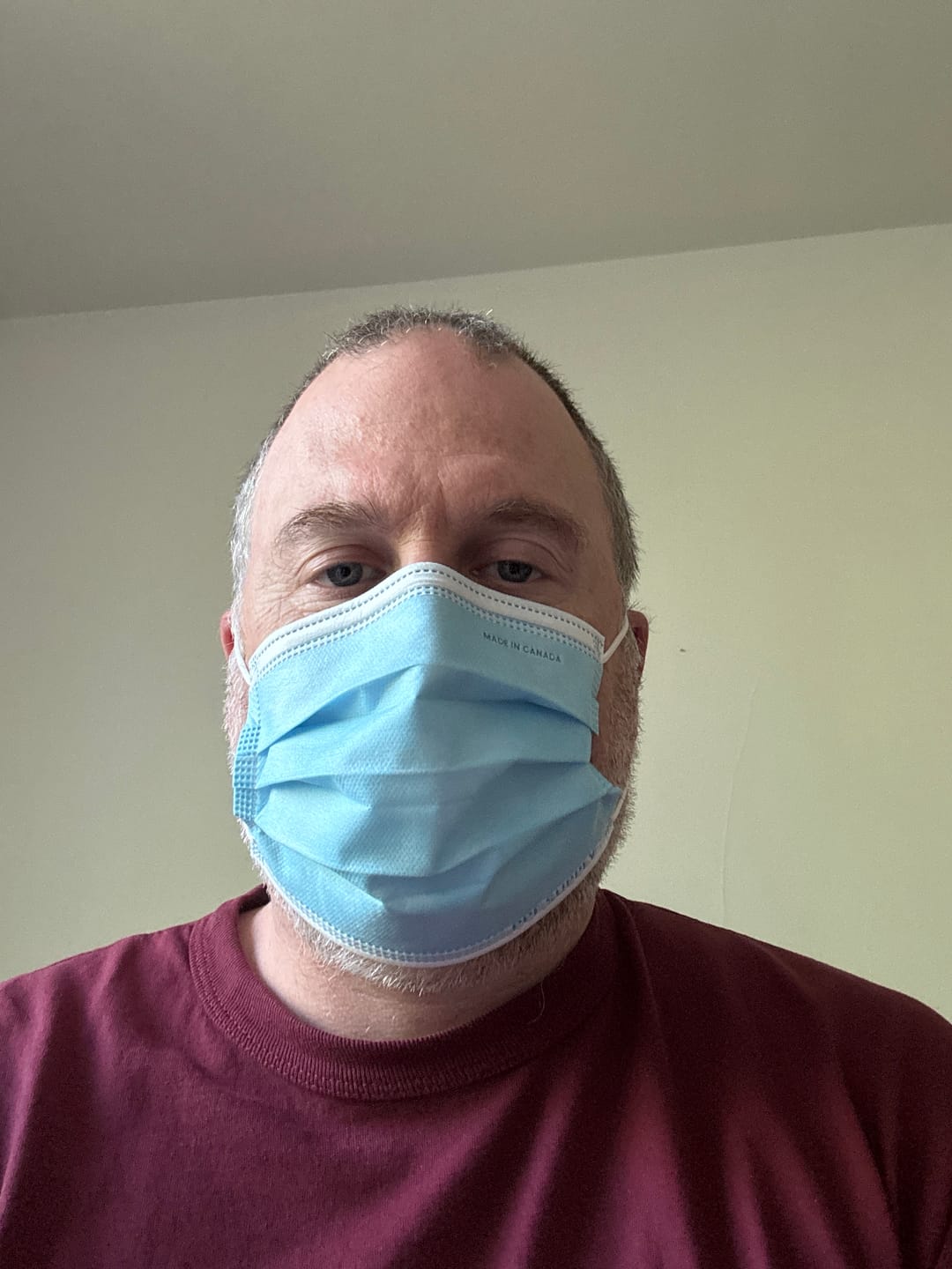 Customer photo review of ASTM Level 3 Medical Procedure Face Mask Made in Canada