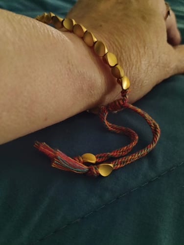 Customer photo review of Tibetan Bracelet of Fortune