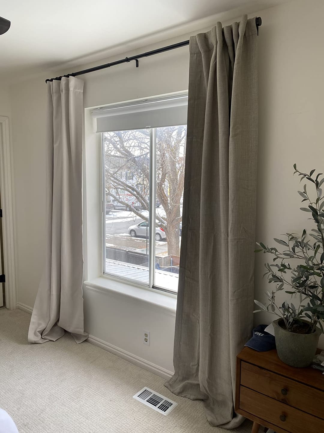 Customer photo review of Zoe Linen Look Soft Custom Curtain