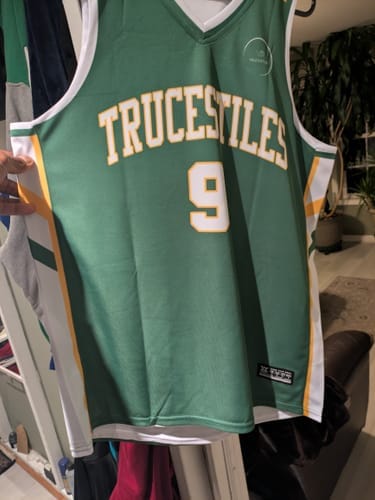 Customer photo review of Custom Black White Double Side Sets Design Sportswear Basketball Jersey