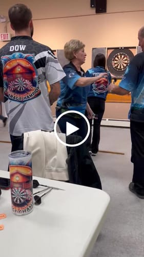 Customer video review of Maxcorners Blue Camo Darts Jersey Multicolor Option Customized Name, Team Name 3D Shirt For M Dow