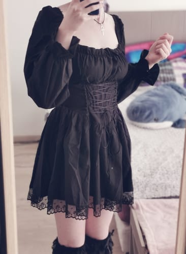 Customer photo review of Avina Lolita Lace-up Princess Dress