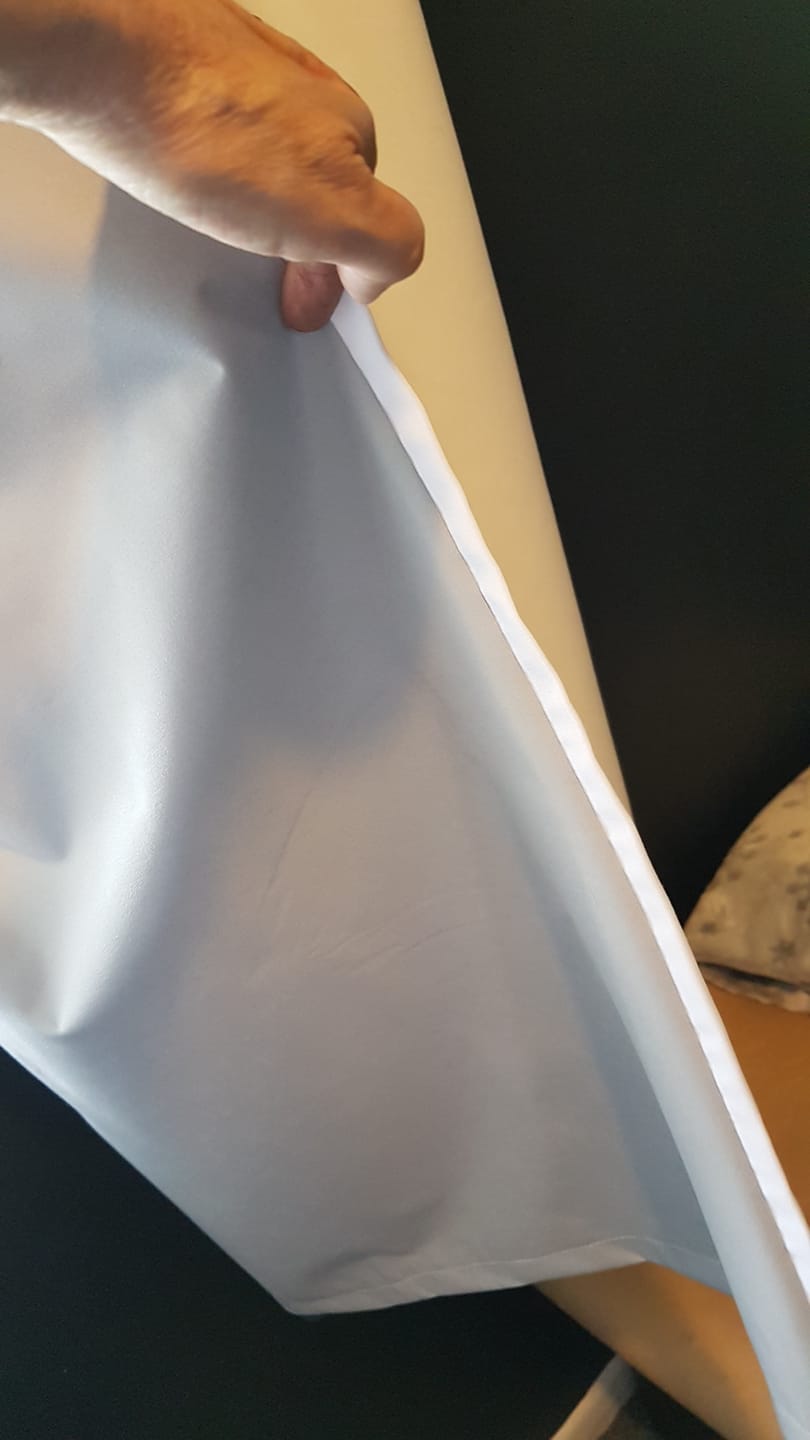 Customer photo review of Blackout Curtain Lining Fabric