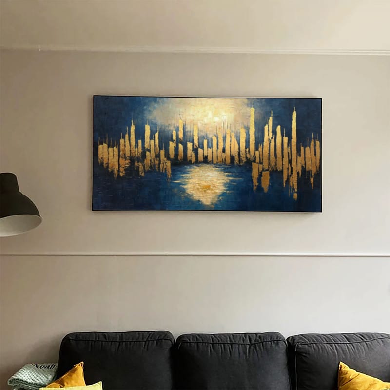 Customer photo review of Abstract Textured Painting Canvas #AT069