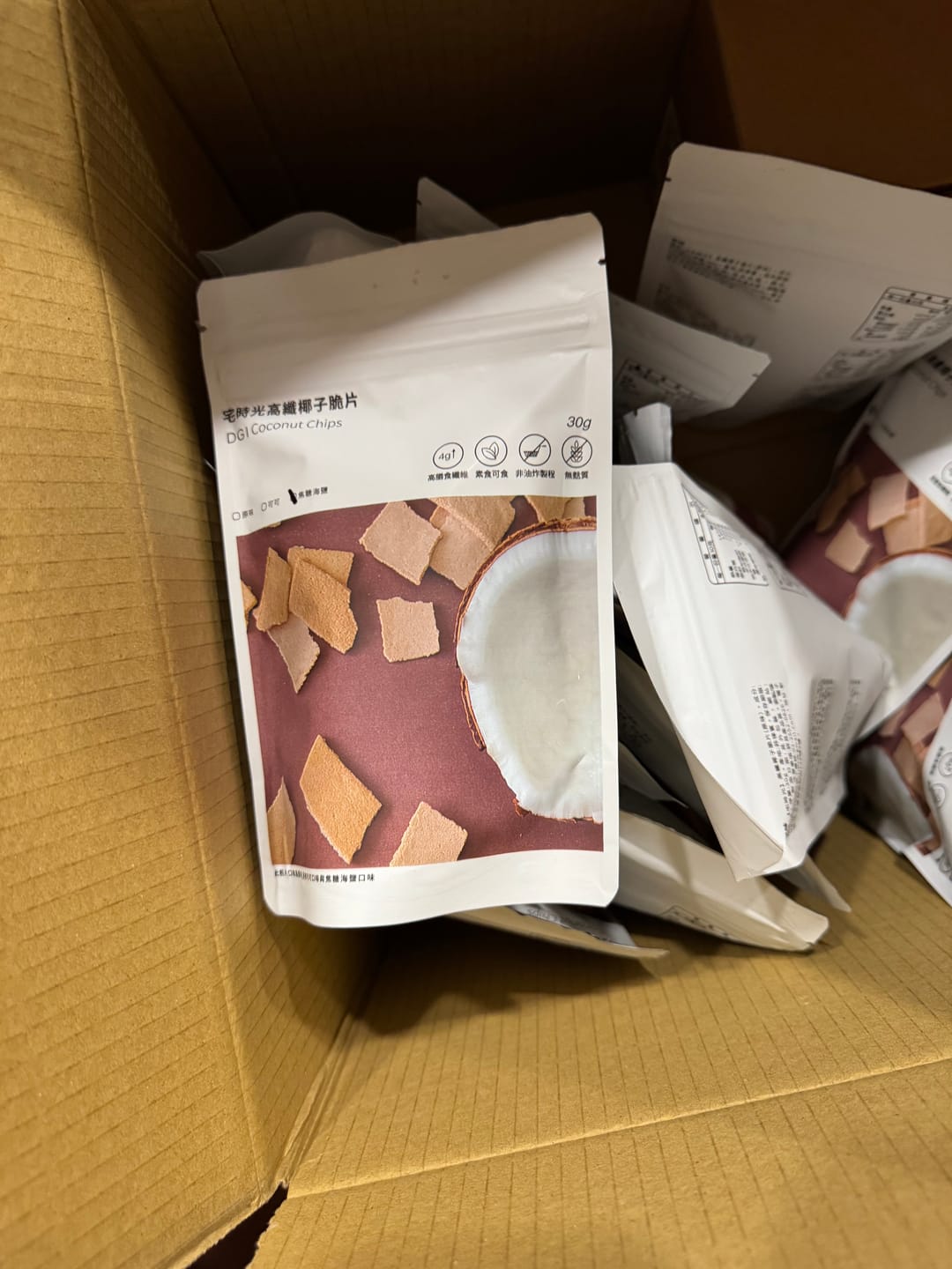 Customer photo review of 高纖椰子脆片（原味/可可/焦糖海鹽）