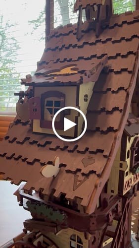 Customer video review of Vintage Cuckoo Clock DIY 3D Wooden Puzzle Kit