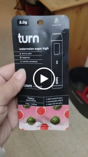 Customer video review of Turn - 2G THCa Watermelon Sugar - Hybrid
