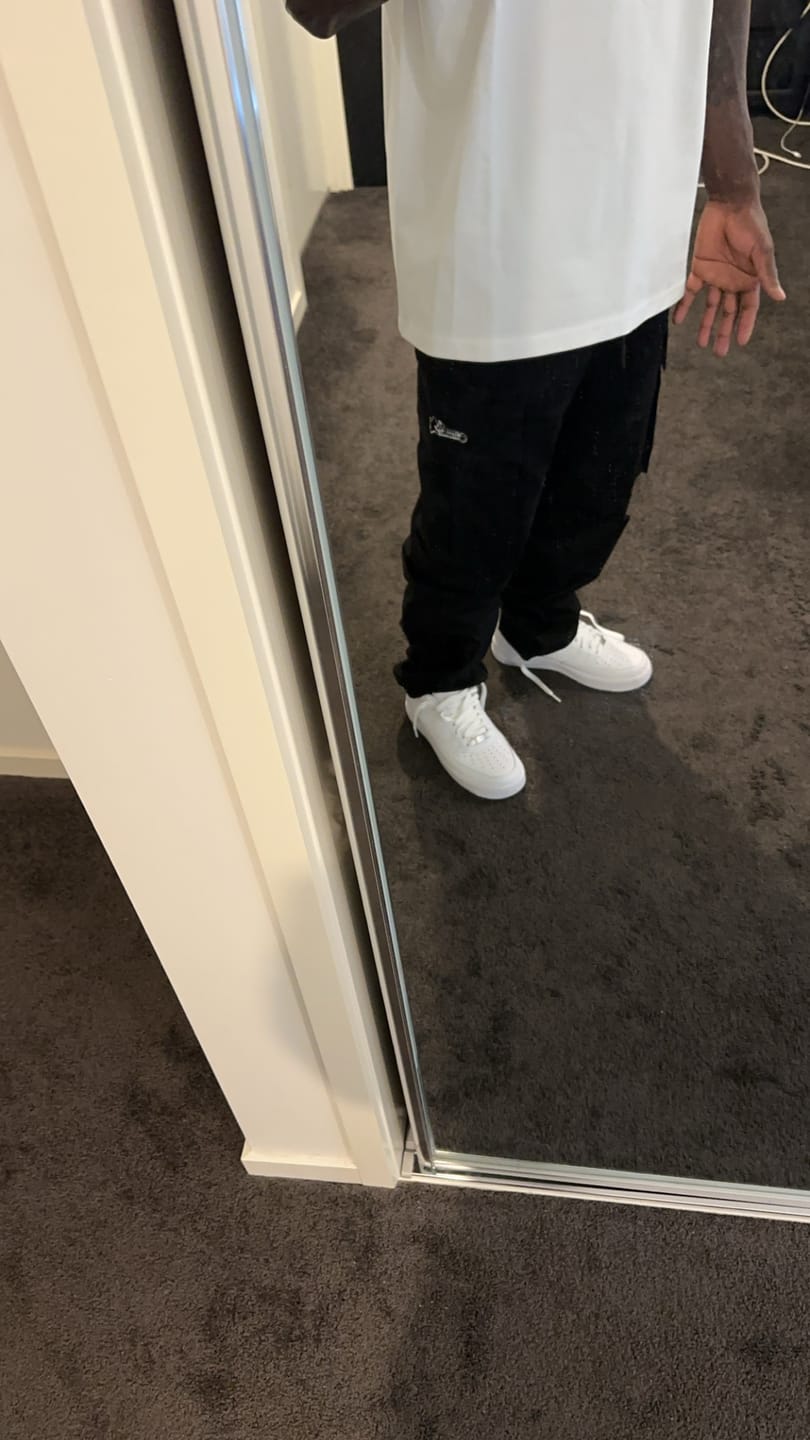 Customer photo review of Southside - Black Cargo Pants