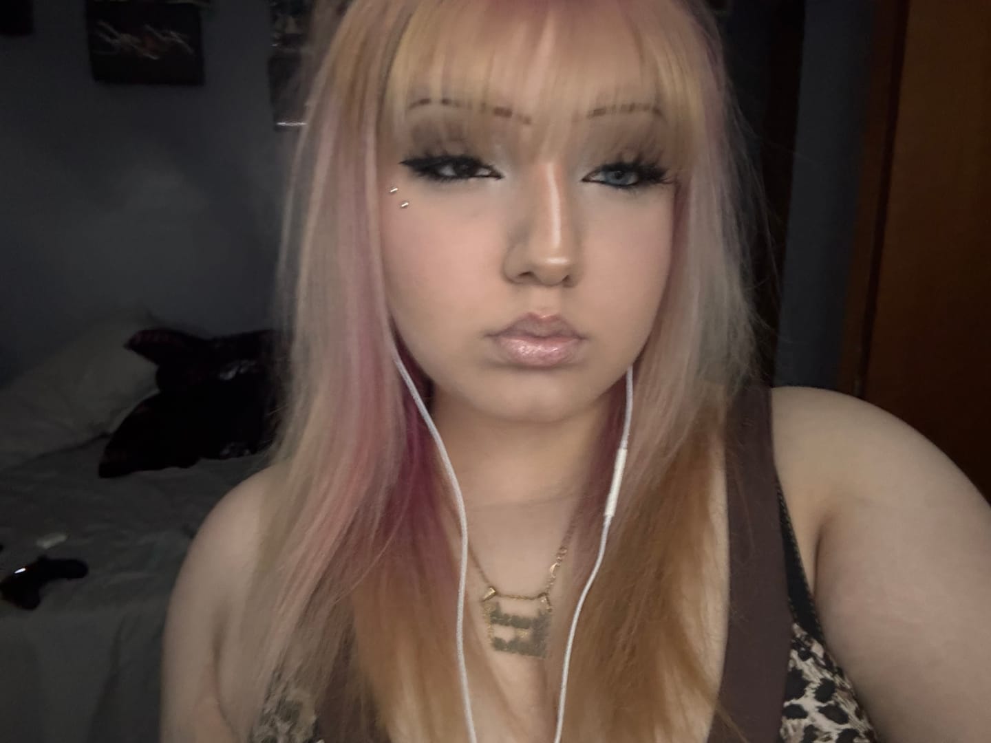 Customer photo review of Celeste Blue Prescription Colored Contact Lenses