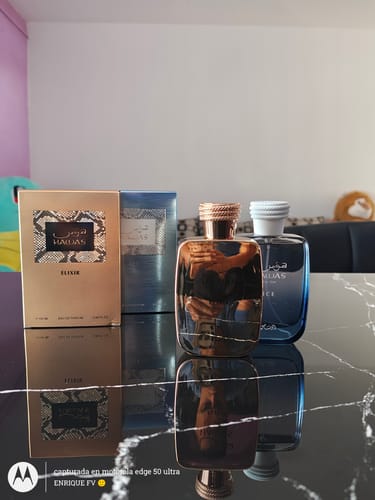 Reseña con foto de un cliente sobre Perfume Hawas Elixir 100ml EDP