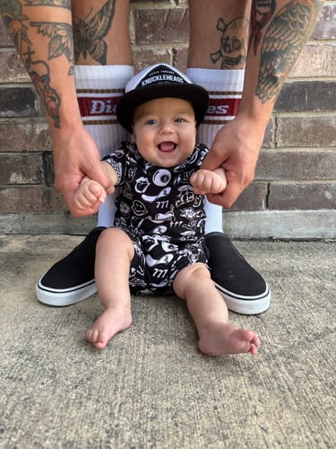 Customer photo review of Bummie Two Piece Set in Warped Tour [Midnight Edition]