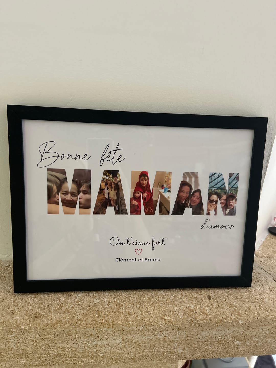 Customer photo review of Bonne fête Maman - Affiche Personnalisée