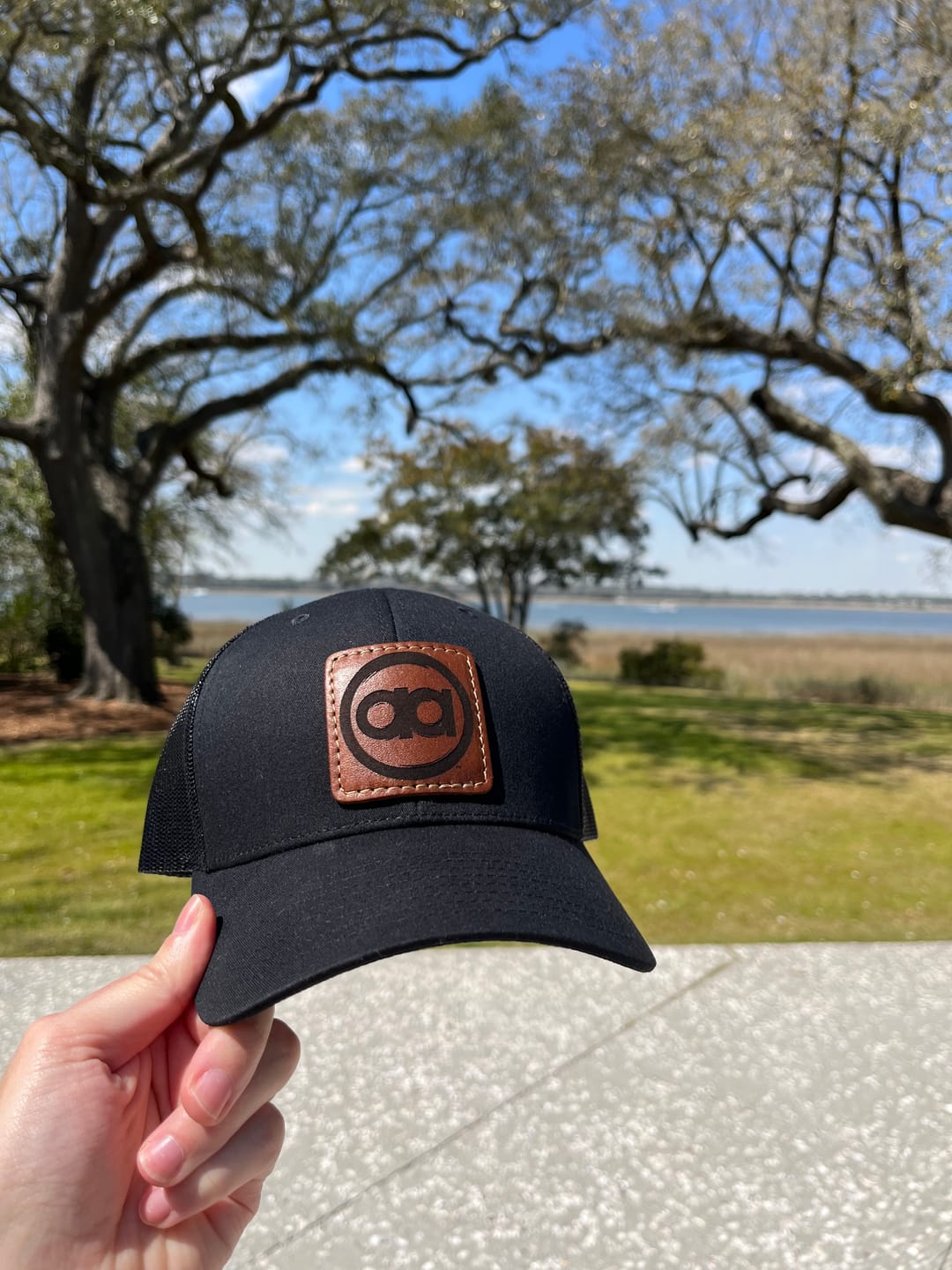 Customer photo review of Richardson 112 Custom Leather Patch Hat