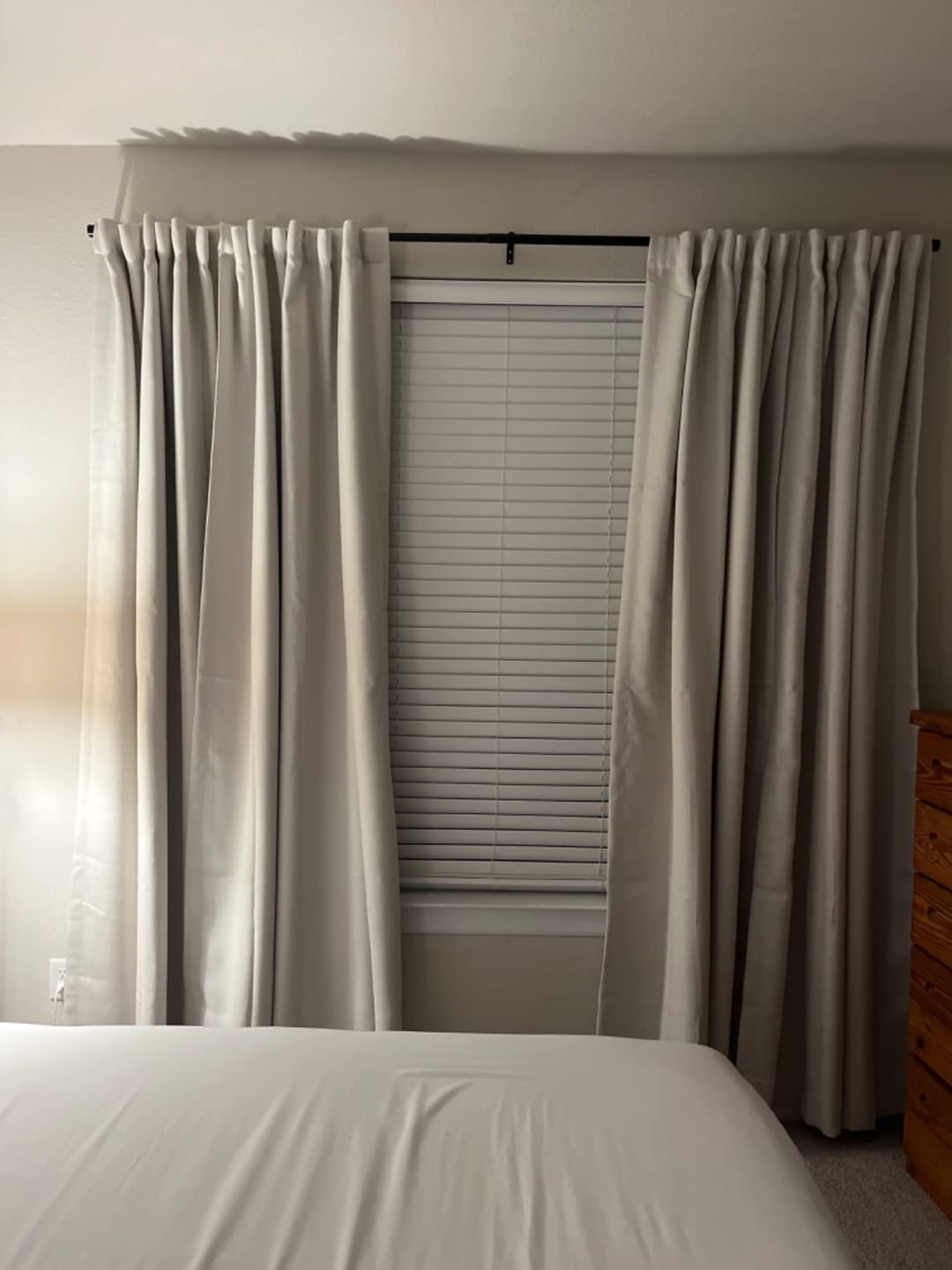 Customer photo review of Zoe Linen Look Soft Custom Curtain