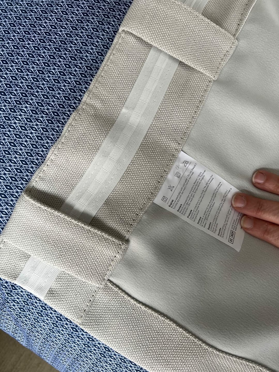 Customer photo review of Zoe Linen Look Soft Custom Curtain