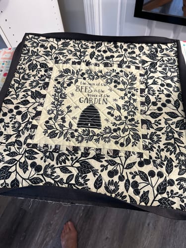 Customer photo review of Hum of the Bees Pillow Kit