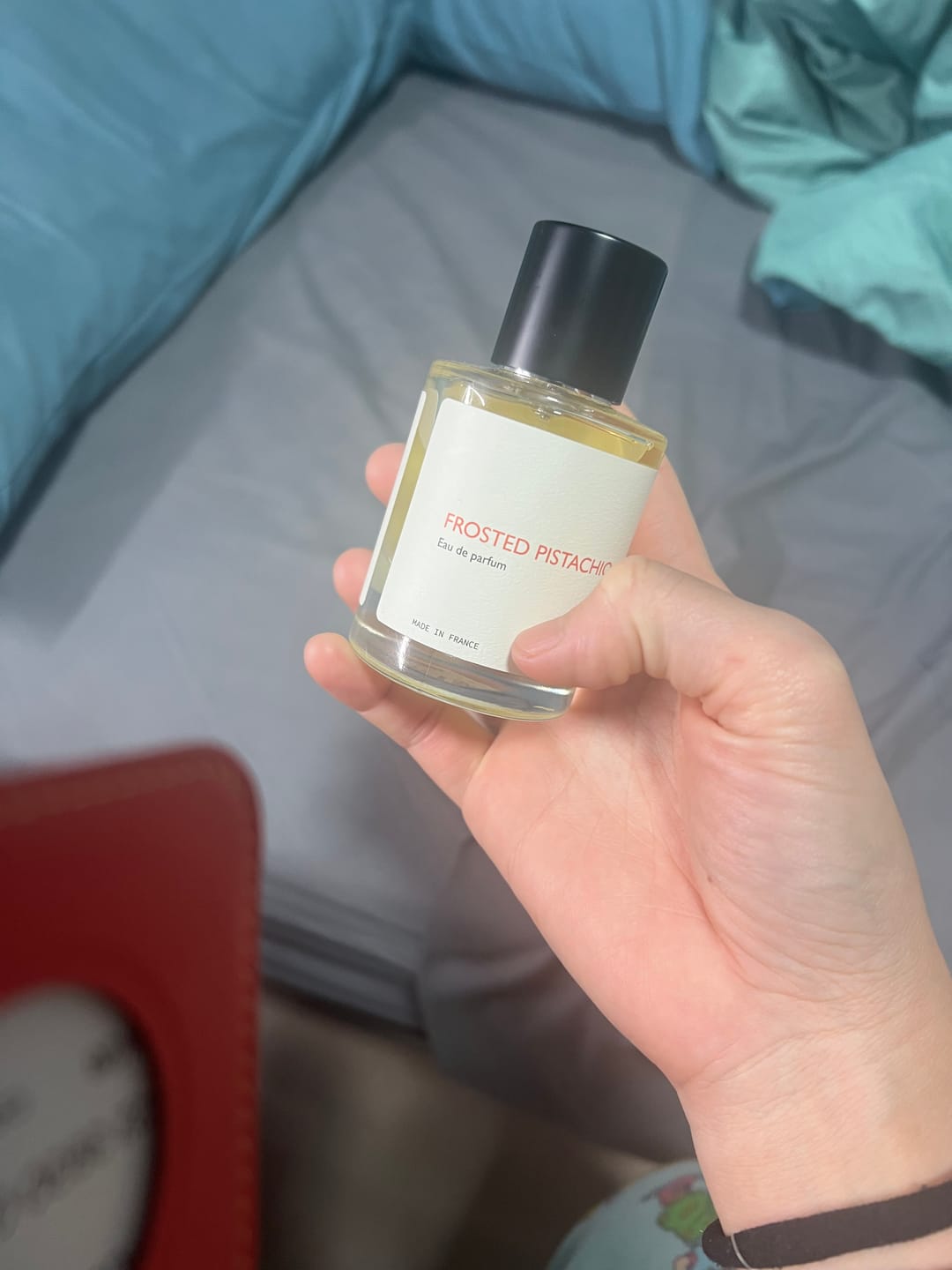 Customer photo review of Frosted Pistachio