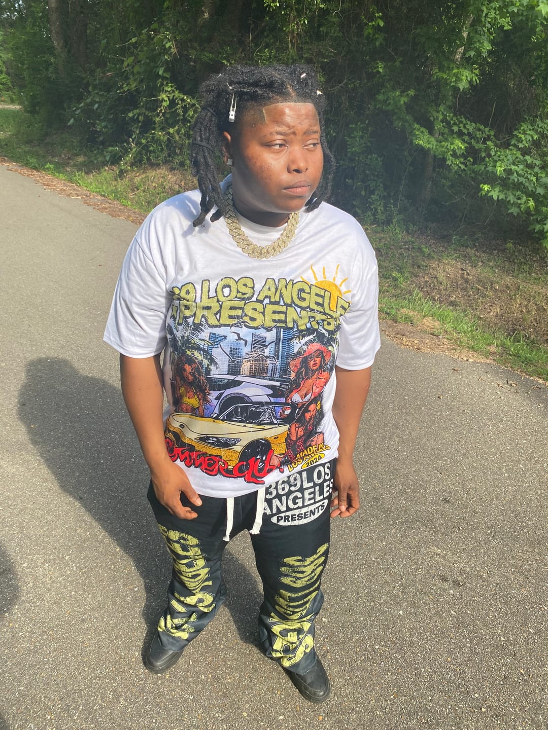 Customer photo review of Bad As I Wanna Be T-Shirt & Flare Sweatpants Full Set