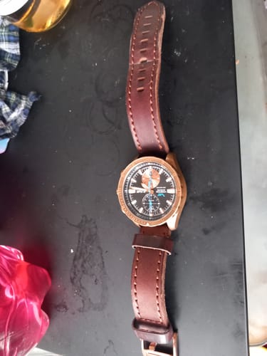 Customer photo review of ALMAZ LEATHER STRAP - ROSEGOLD BUCKLE