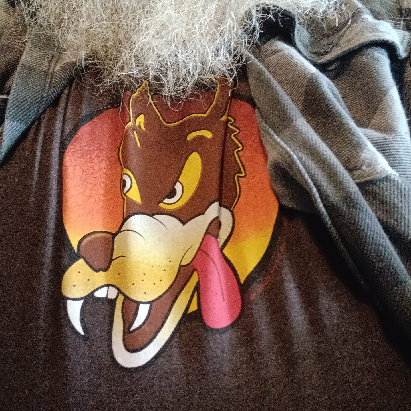 Customer photo review of Jerry Garcia Wolf T Shirt
