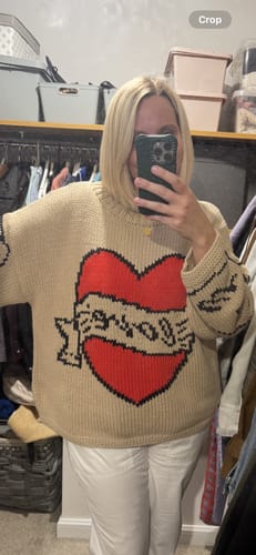 Customer photo review of The Young Hearts Jumper