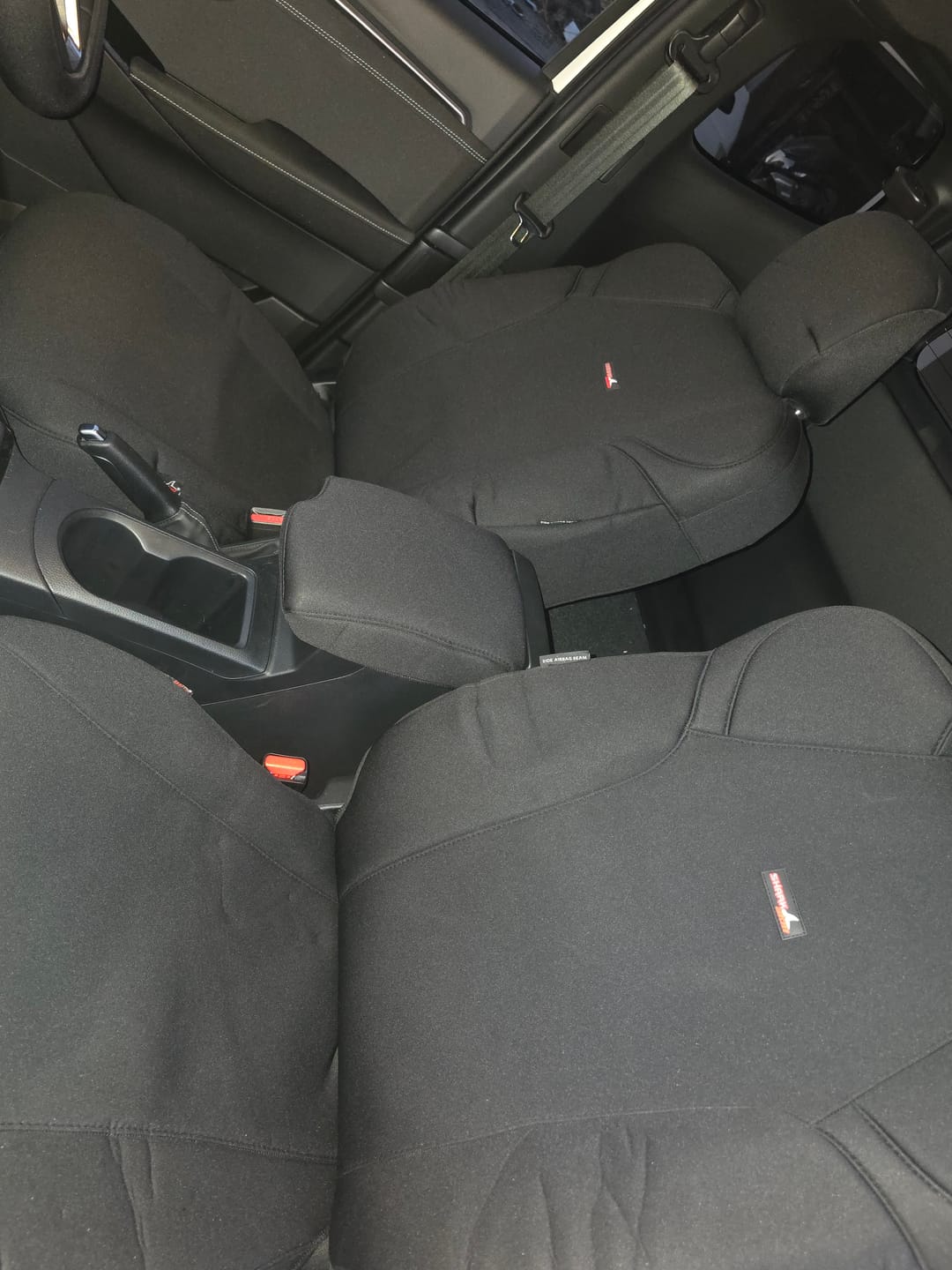 Customer photo review of Sharkskin Front Seat Covers for Isuzu D-Max (07/2020-ON)