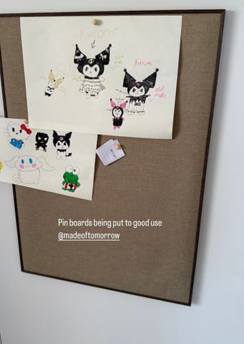 Customer photo review of Muse Pinboard A2