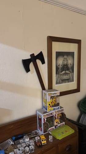 Customer photo review of Double Bit Viking Axe - Trollkors