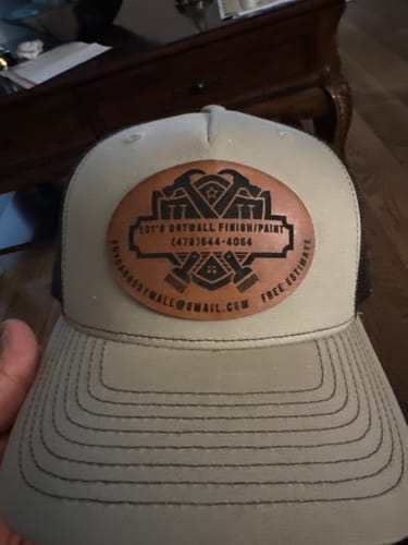Customer photo review of Custom Five Panel Trucker Hat - Richardson 112FP