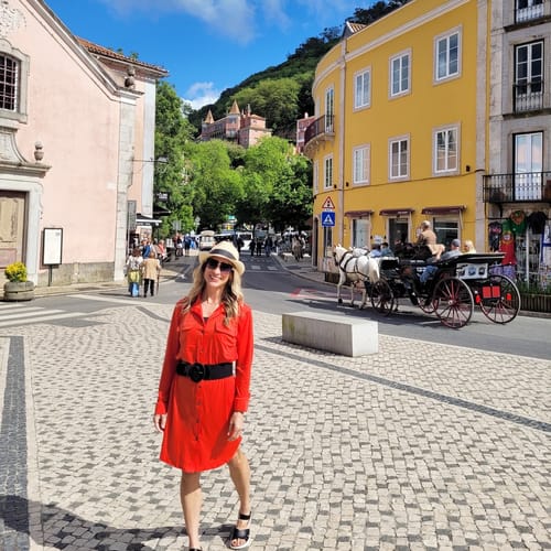 Customer photo review of Brigitte Brianna Shirt Dress Petite