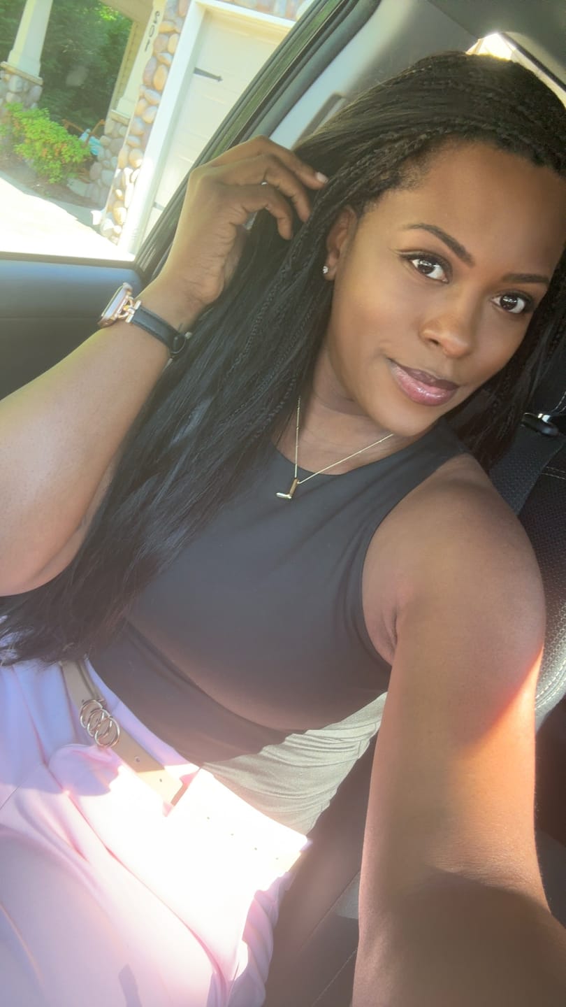 Customer photo review of Double Drawn Burmese Silky Straight Human Braiding Hair