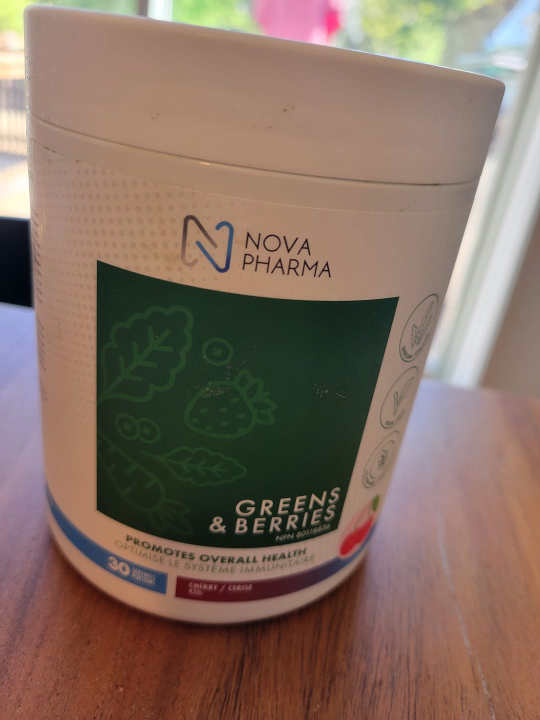 Customer photo review of Nova Pharma - Greens & Berries 420g