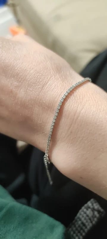 Customer photo review of Sophie Lumière Tennis Bracelet