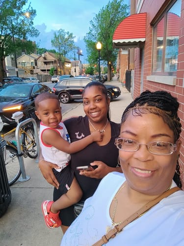 Customer photo review of Mohawk Bohemian Cornrow Style (Black Color, Waist Length, Swiss Full Lace)