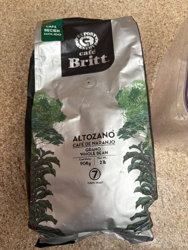 Customer photo review of Café Britt Altozano Café De Naranjo Molido