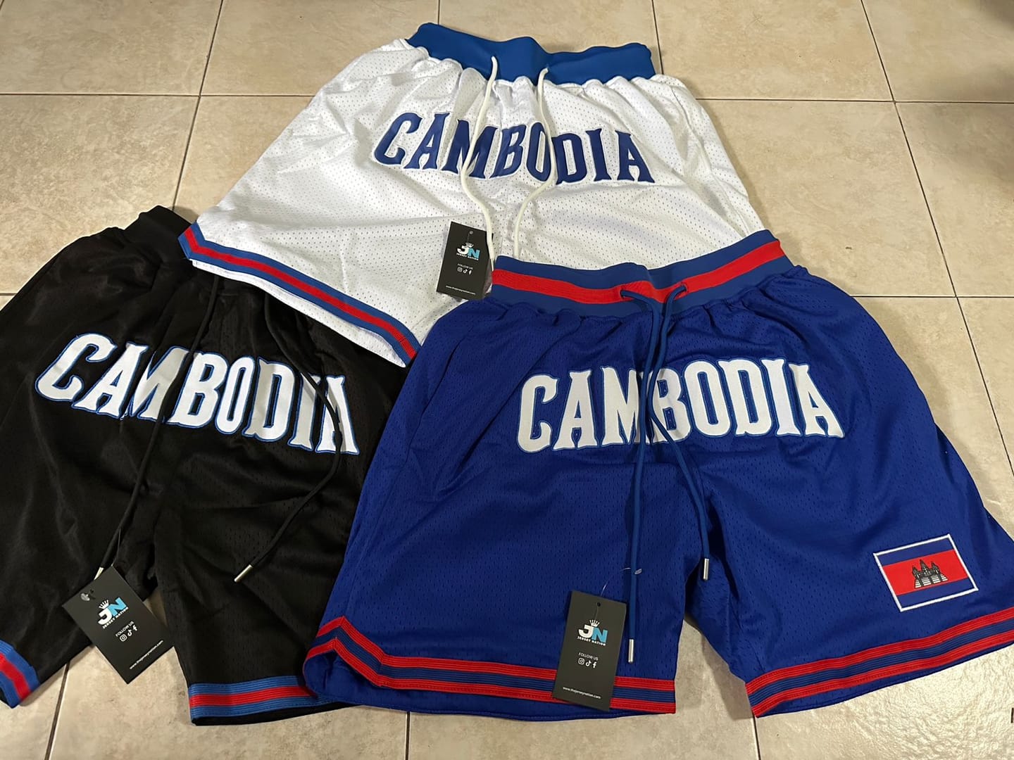 Customer photo review of Cambodia Basketball Shorts