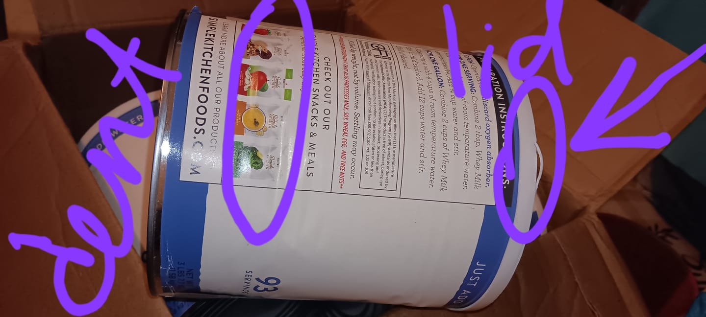 Customer photo review of 2 Week Emergency Food Supply