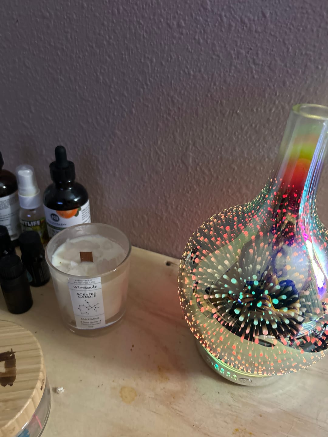 Customer photo review of Zodiac Gemstone Scented Candle