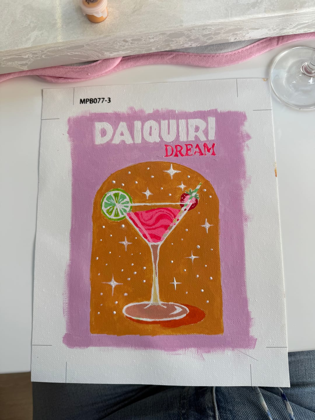 Customer photo review of 6 Mini Paintings - Sip & Paint Cocktail Set