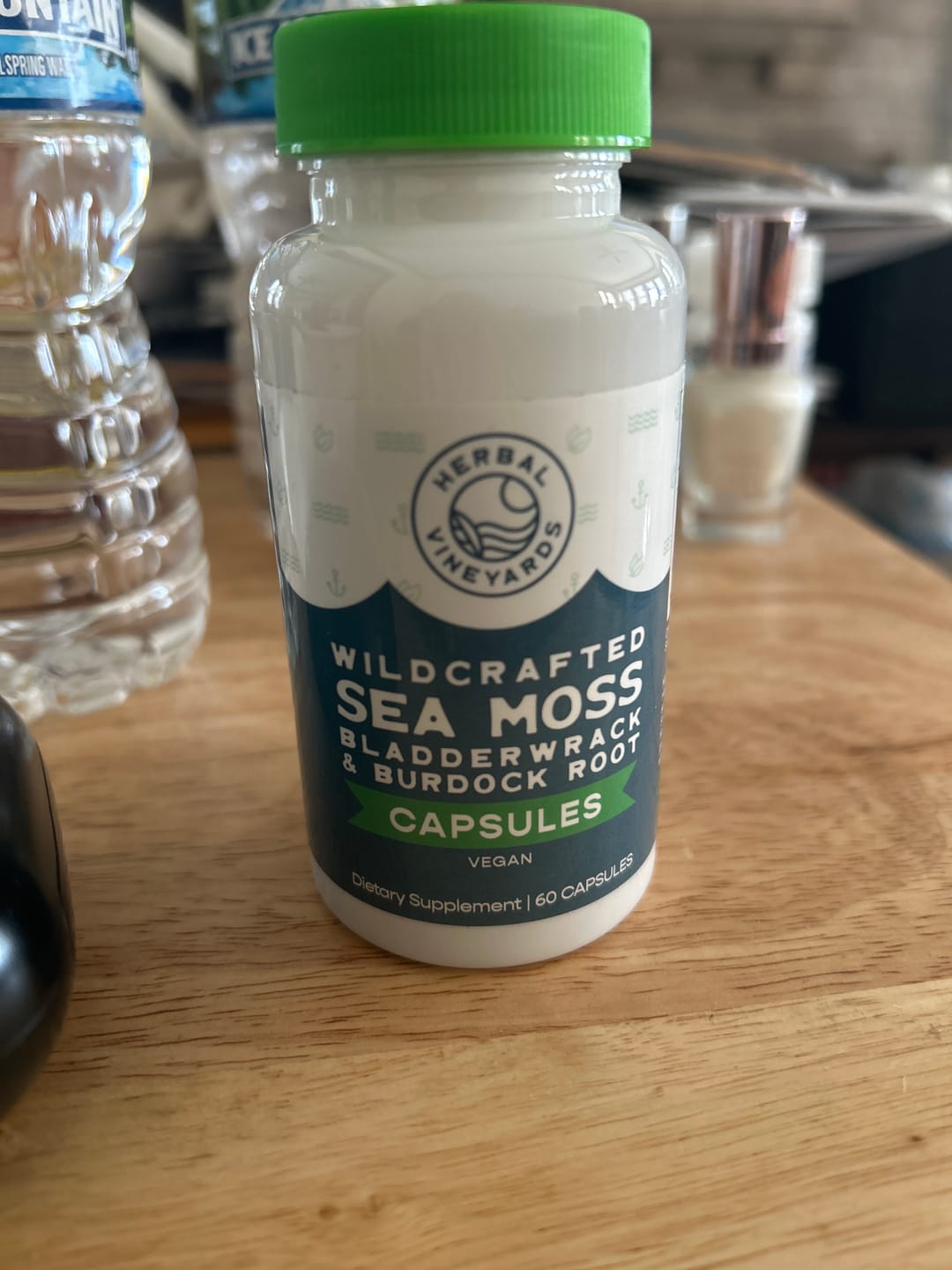 Customer photo review of ORGANIC SEA MOSS, BLADDERWRACK & BURDOCK ROOT VEGETABLE CAPSULES (1500 MG) - 60 Capsules