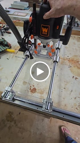 Customer video review of Router Sled Acrylic Router Base & Brackets