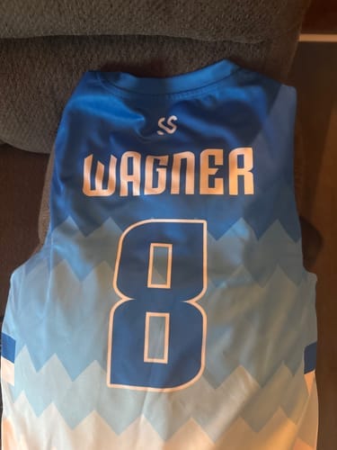 Customer photo review of Custom Royal White Double Side Sets Design Sportswear Basketball Jersey