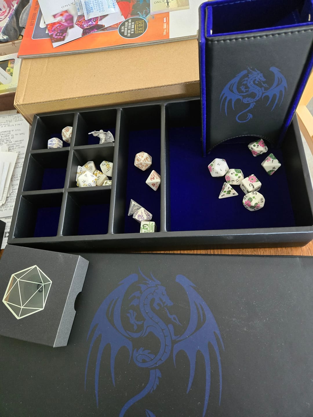 Customer photo review of Roll n' Stow - Dice Tray and Case