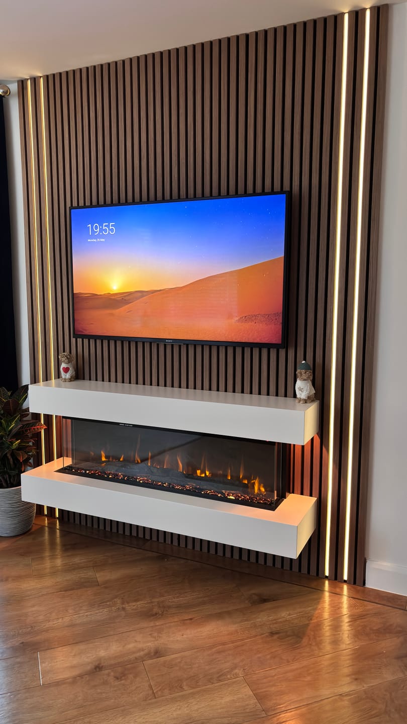 Customer photo review of Sample - Wooden Wall Panel | Mocca